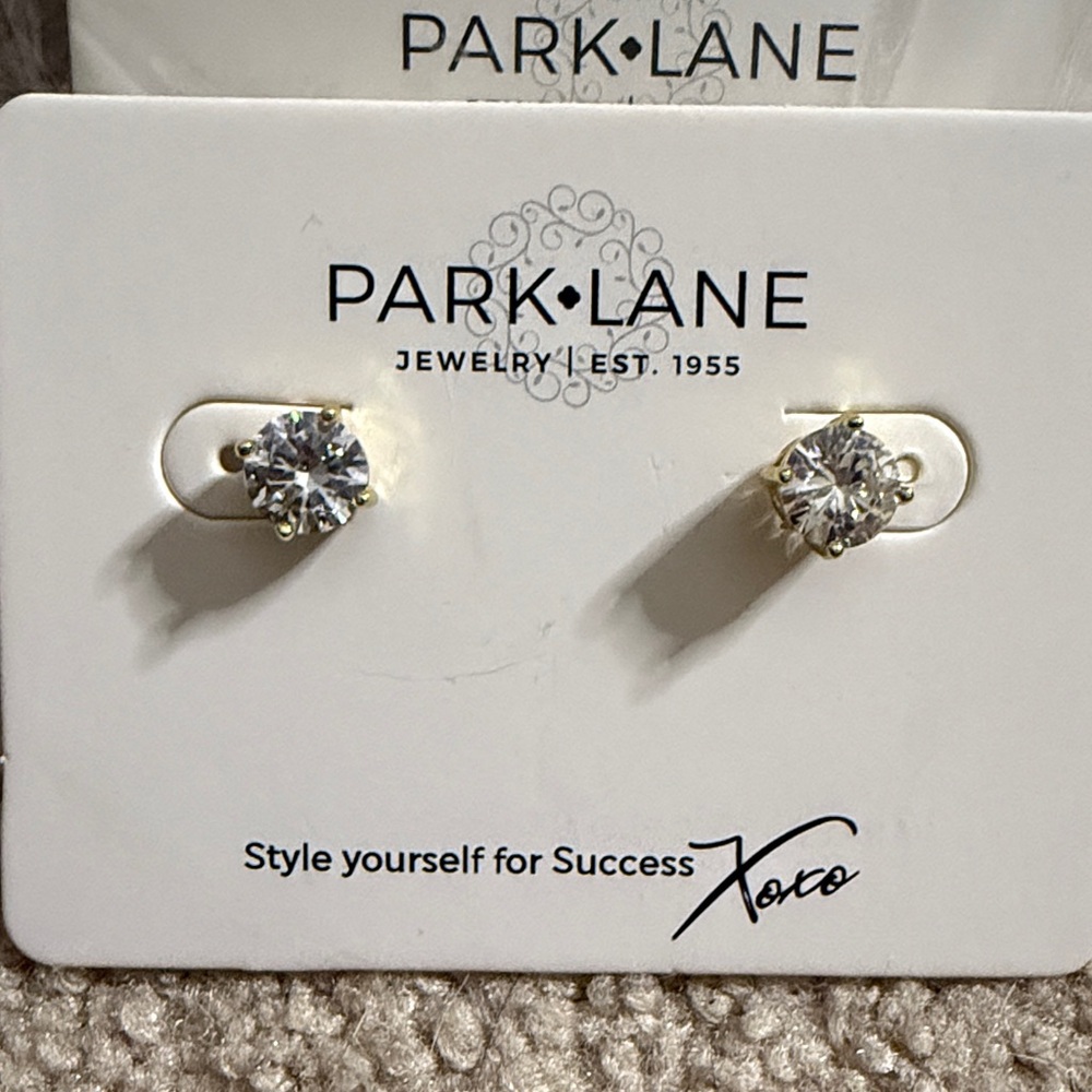 Park Lane Sparkling Gold Impression Earrings